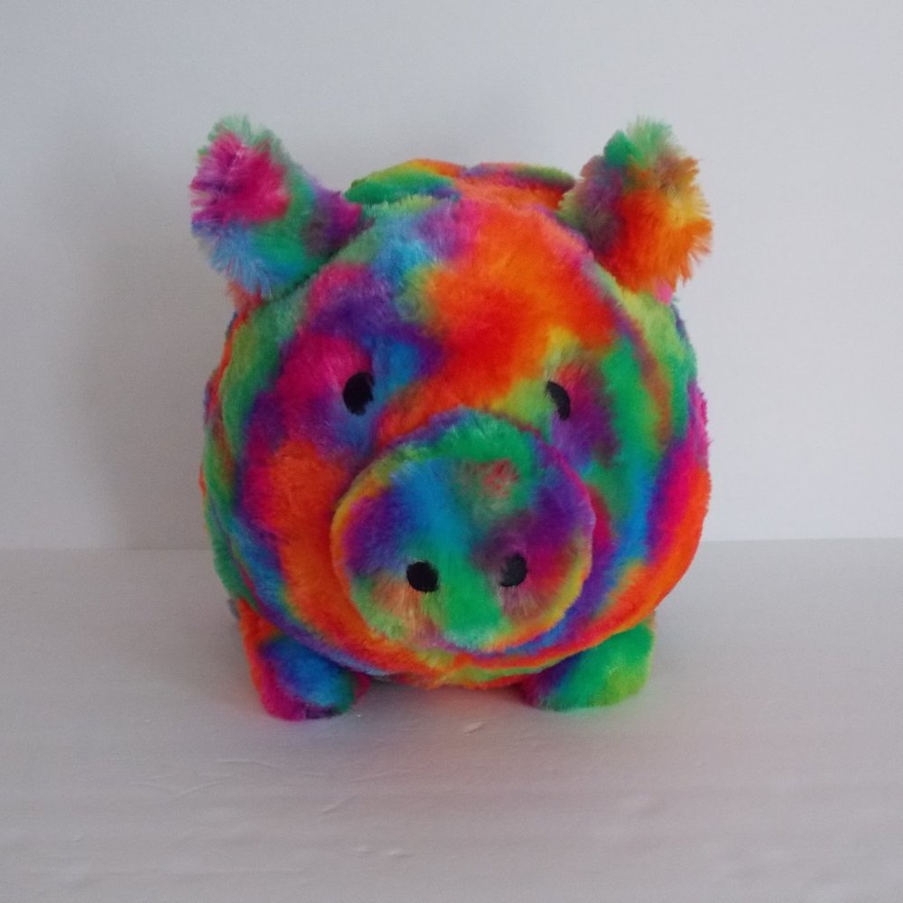 Jumbo Piggy Bank FAB-NY plush neon Tie-Dye